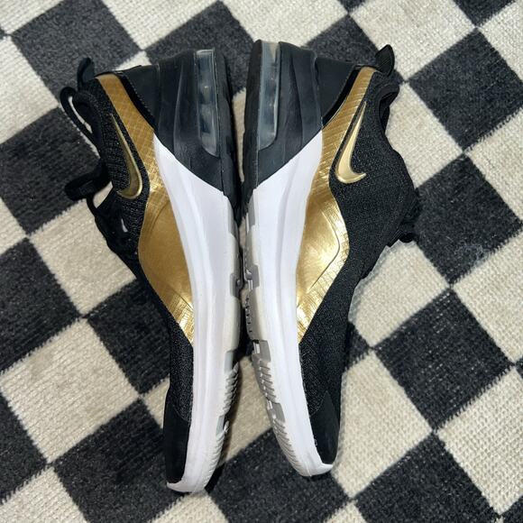 Nike AQ2743 012 Air Max Motion Black Gold Kids 5.5Y‎ Athletic Running Sneakers - Picture 4 of 9